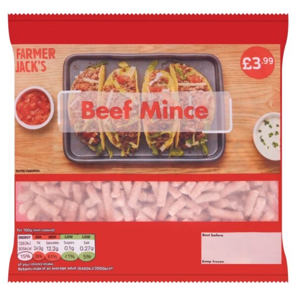 Farmer Jack's Beef Mince 400g 400g × 1